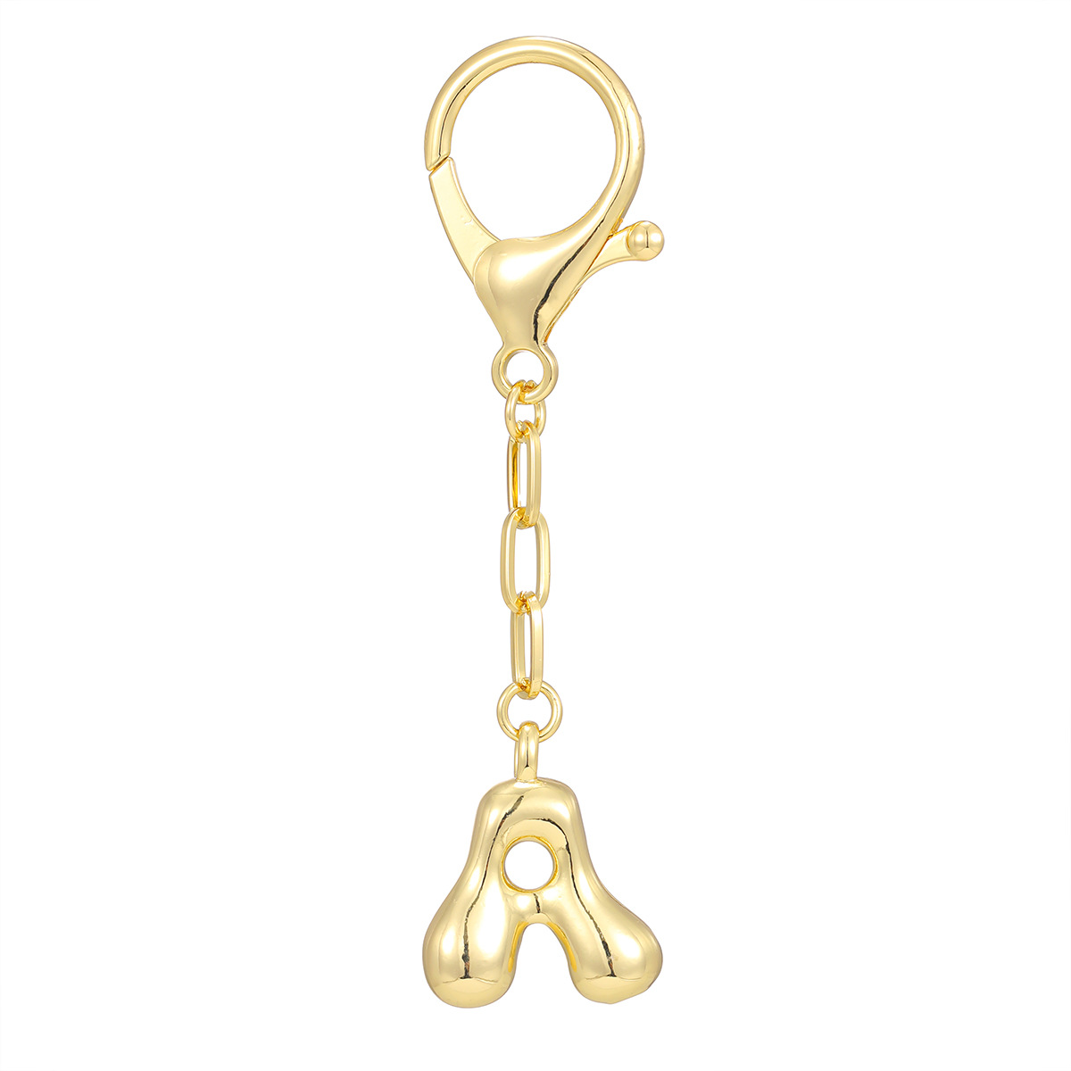 Personalized Letter Metal Bag Charm