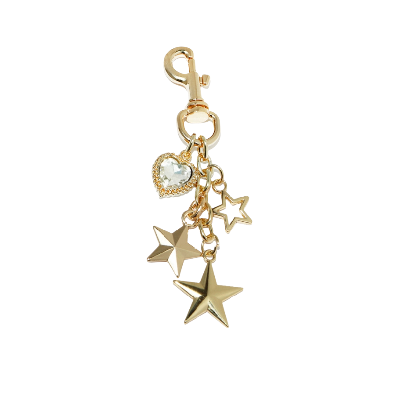 Shiny Star Metal Bag Charms