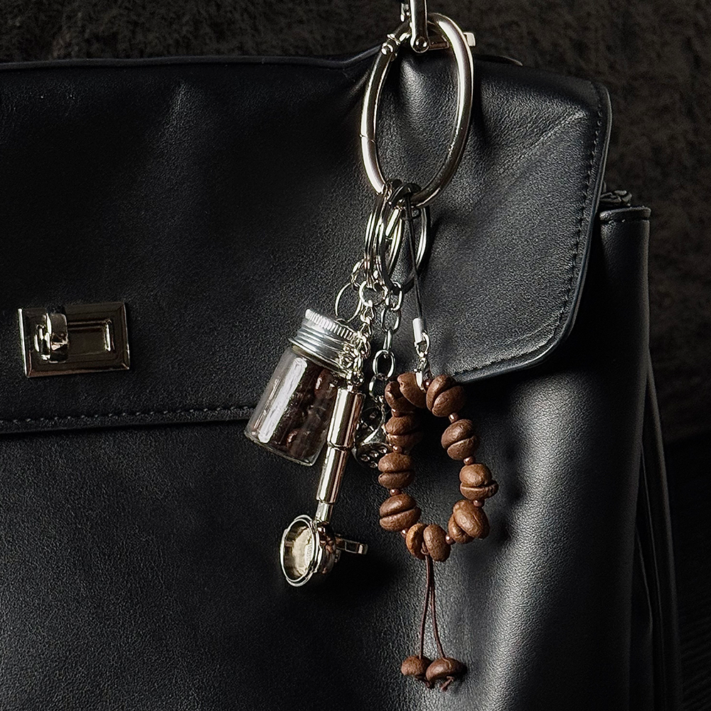 Coffee Trio Bag Charm