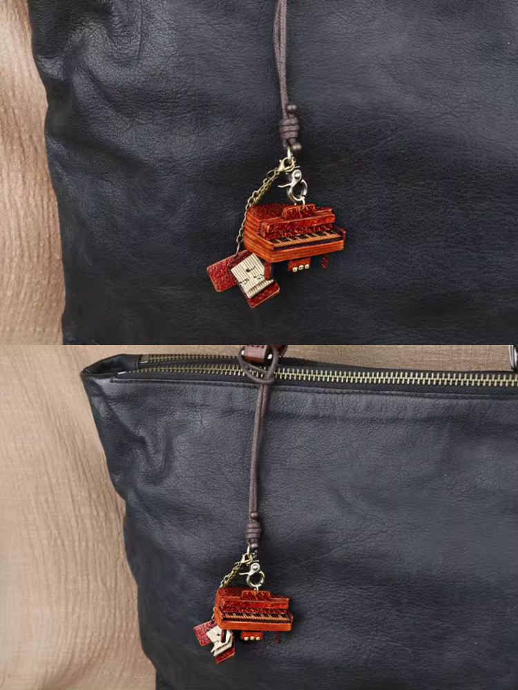 Handmade Grand Piano Bag Charm