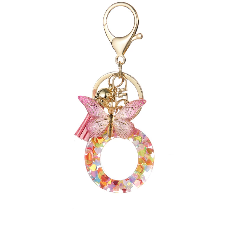 Alphabet Tassel Bow Bag Charms