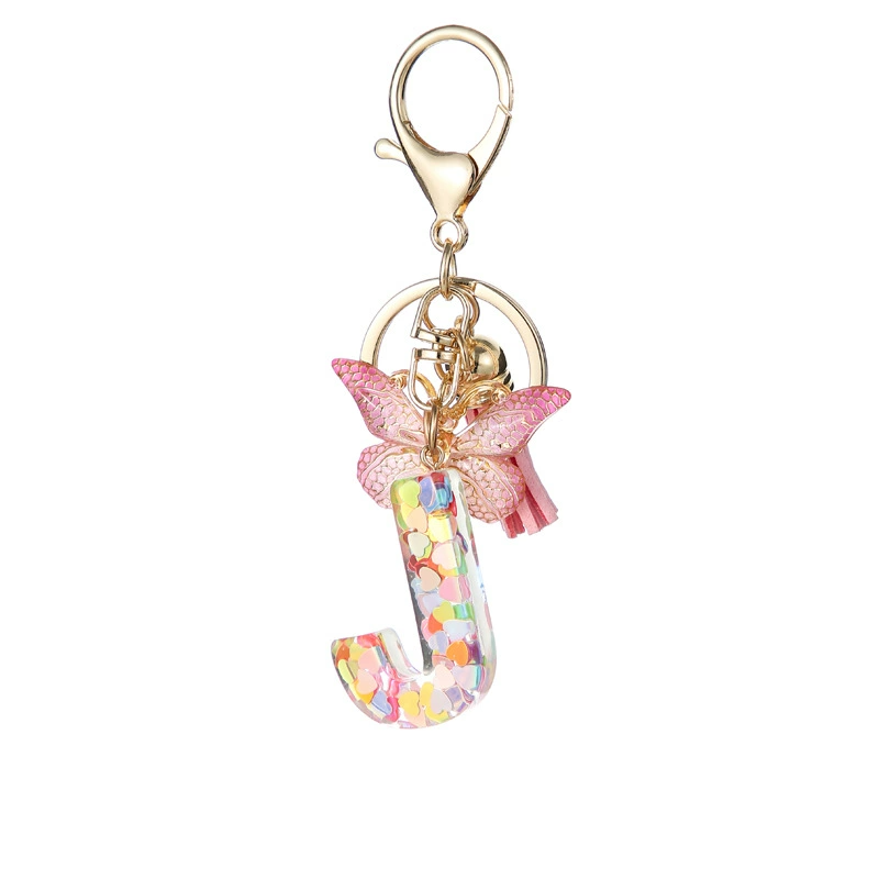 Alphabet Tassel Bow Bag Charms