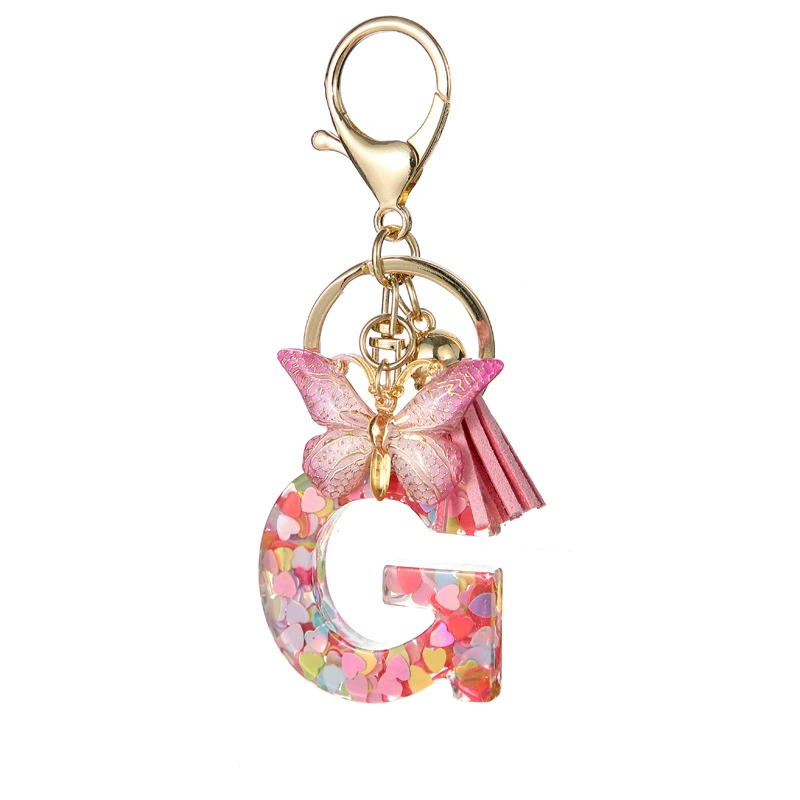Alphabet Tassel Bow Bag Charms