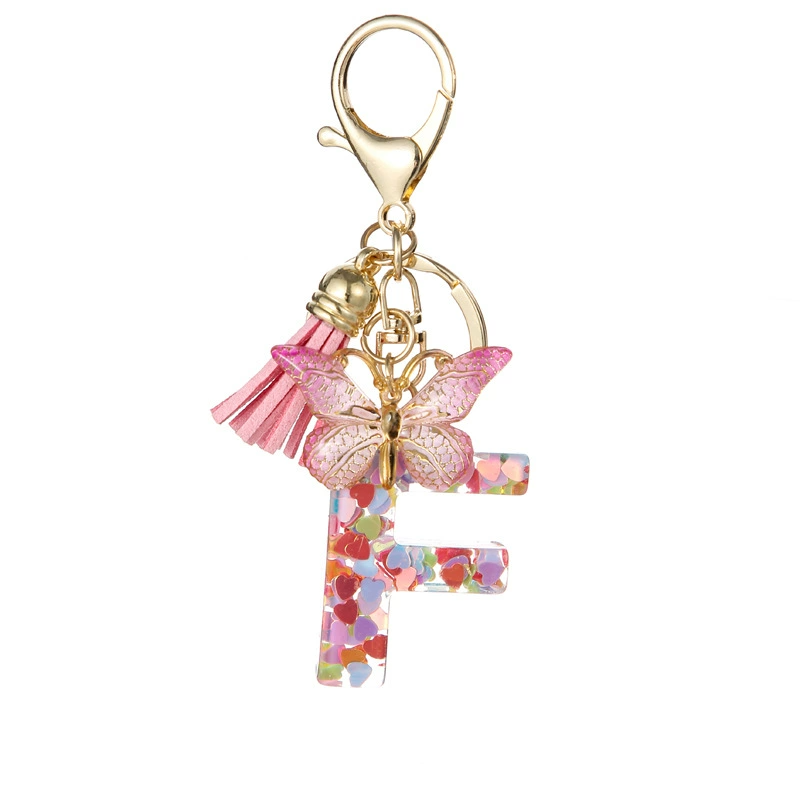Alphabet Tassel Bow Bag Charms