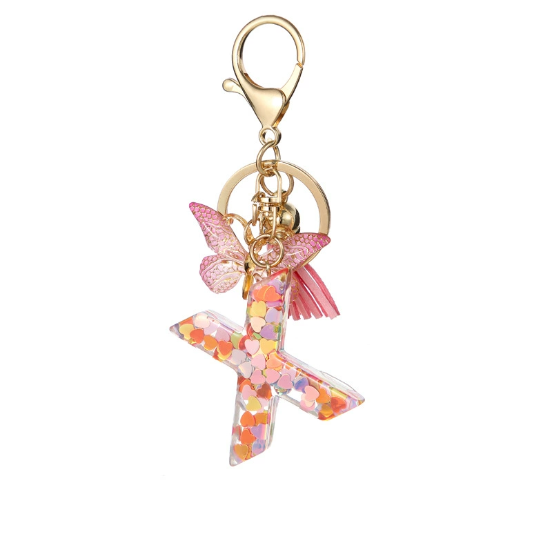 Alphabet Tassel Bow Bag Charms