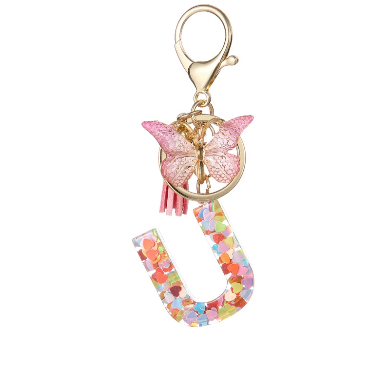 Alphabet Tassel Bow Bag Charms