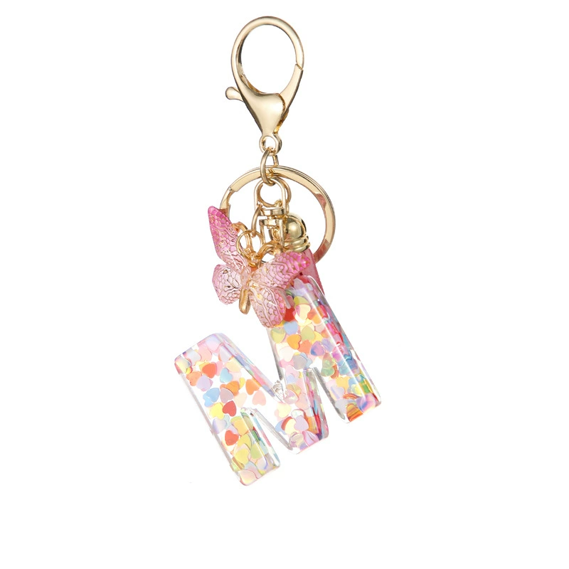 Alphabet Tassel Bow Bag Charms