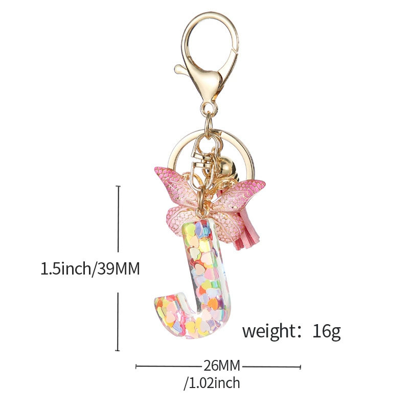 Alphabet Tassel Bow Bag Charms
