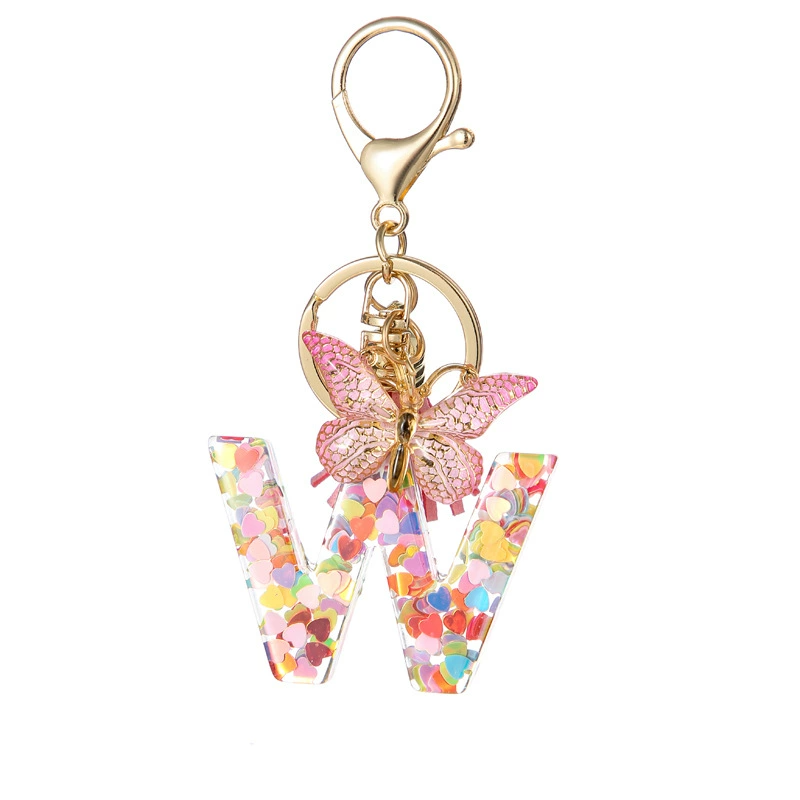 Alphabet Tassel Bow Bag Charms