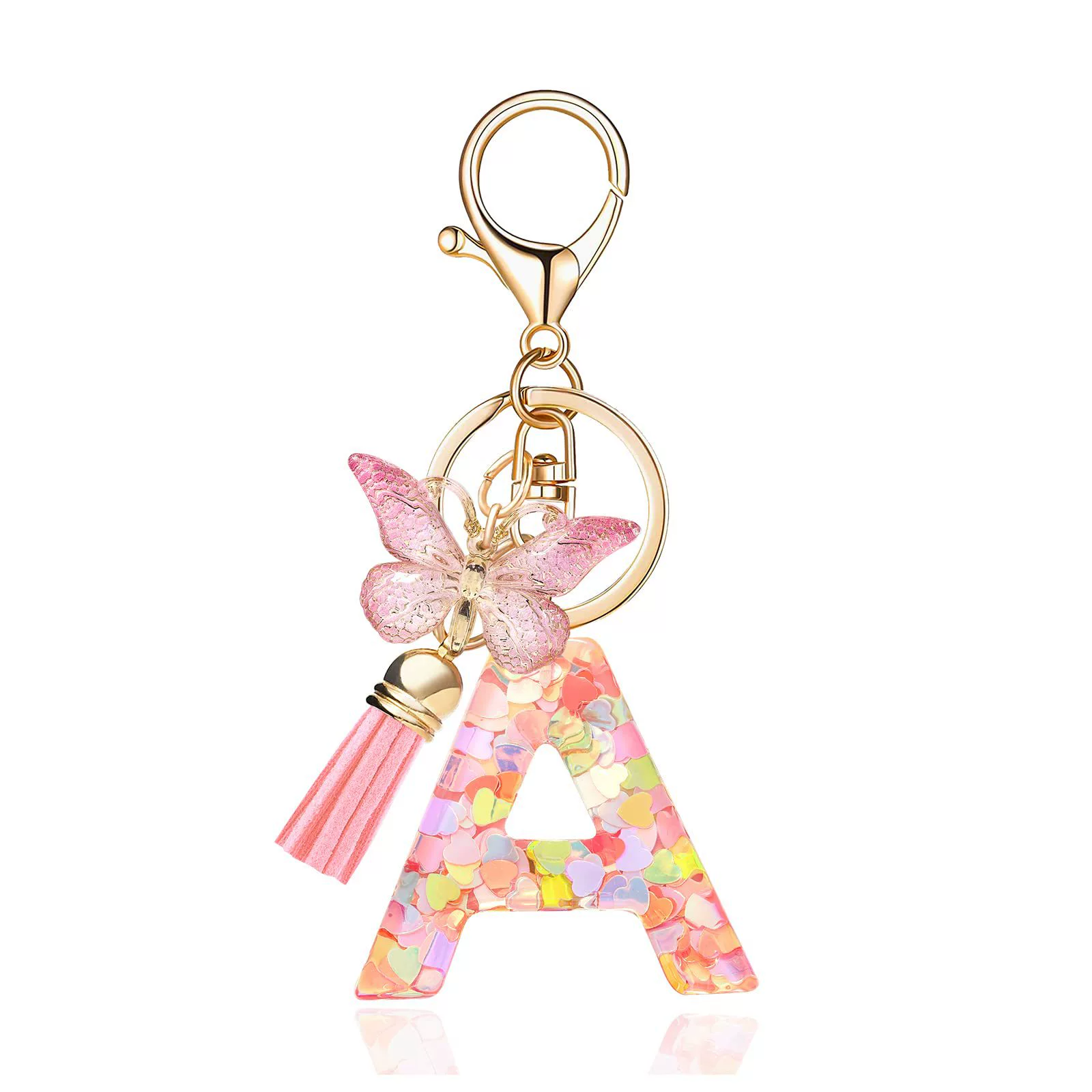 Alphabet Tassel Bow Bag Charms