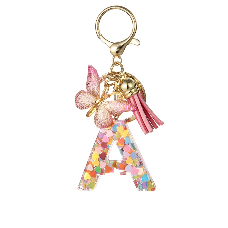 Alphabet Tassel Bow Bag Charms