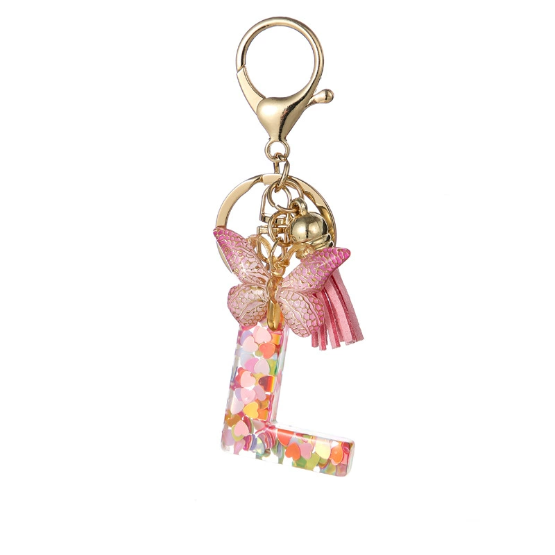 Alphabet Tassel Bow Bag Charms