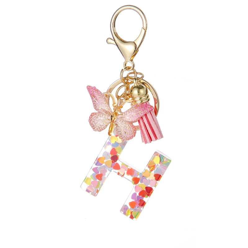 Alphabet Tassel Bow Bag Charms