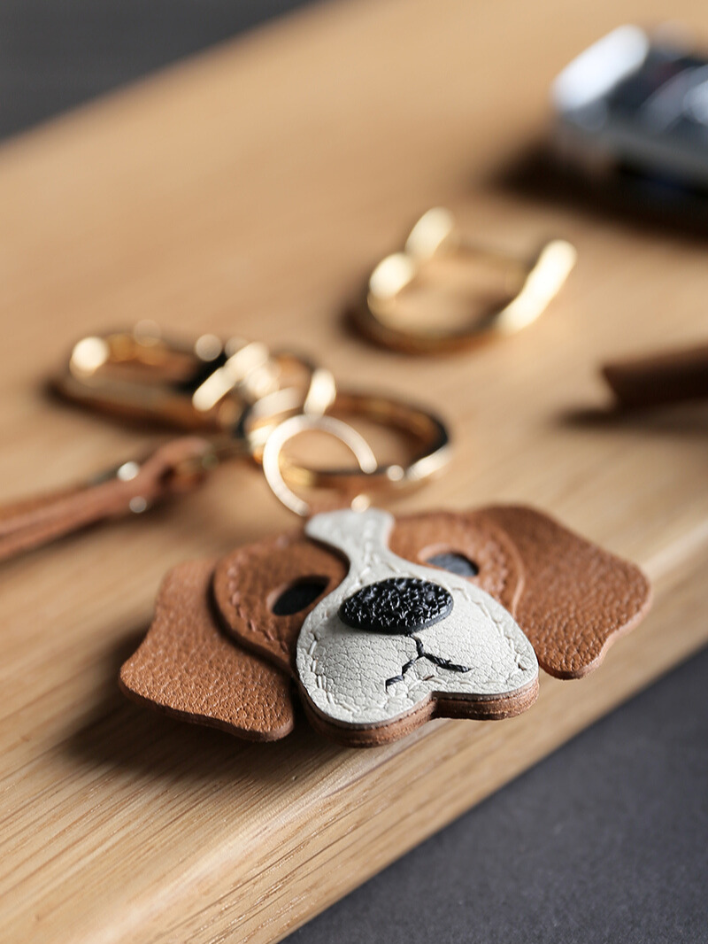 Handmade Beagle Dog Bag Charm