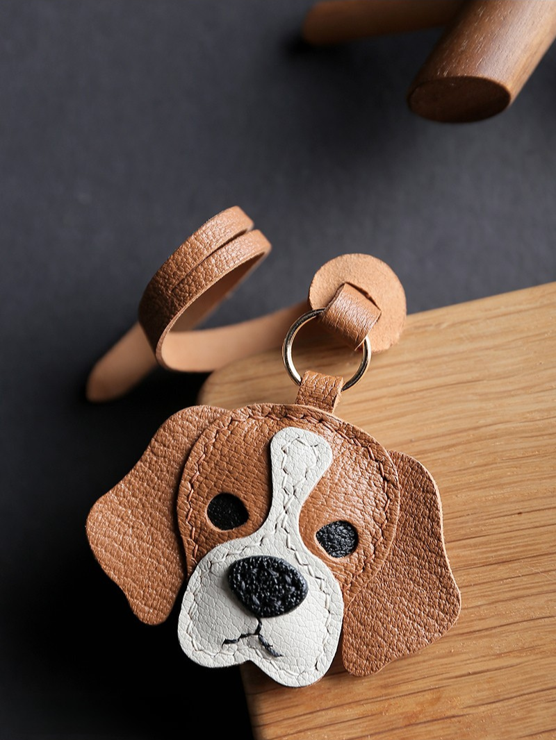 Handmade Beagle Dog Bag Charm