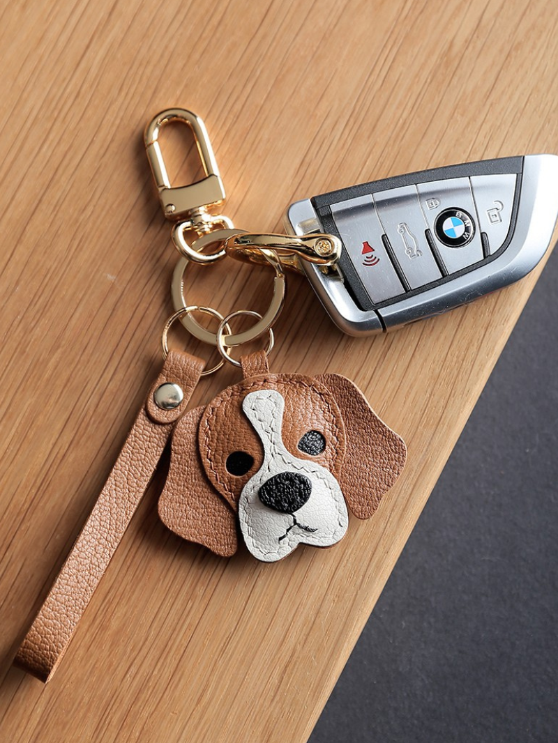 Handmade Beagle Dog Bag Charm