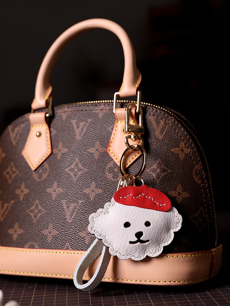 Handmade Bichon Bag Charm