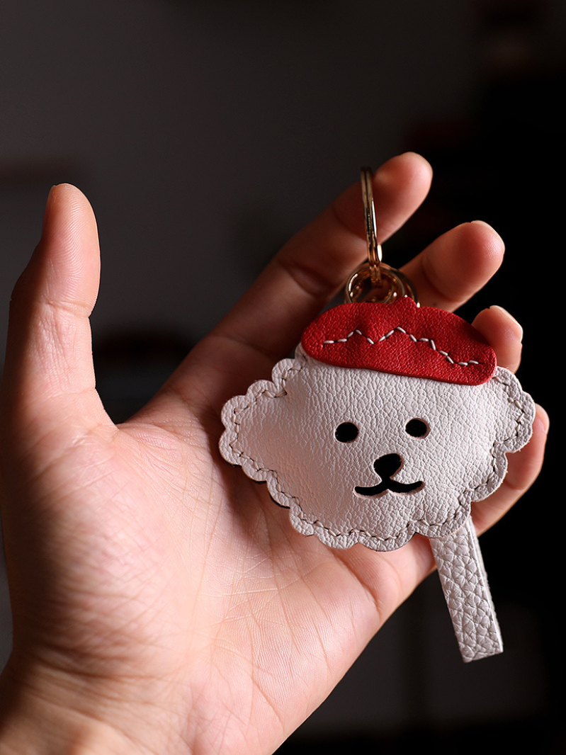 Handmade Bichon Bag Charm