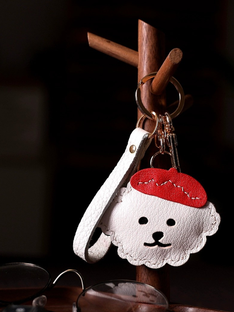Handmade Bichon Bag Charm