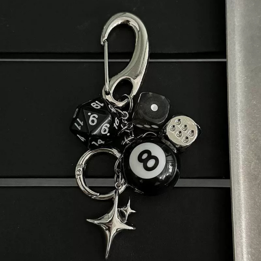 Billiard Dice Bag Charm