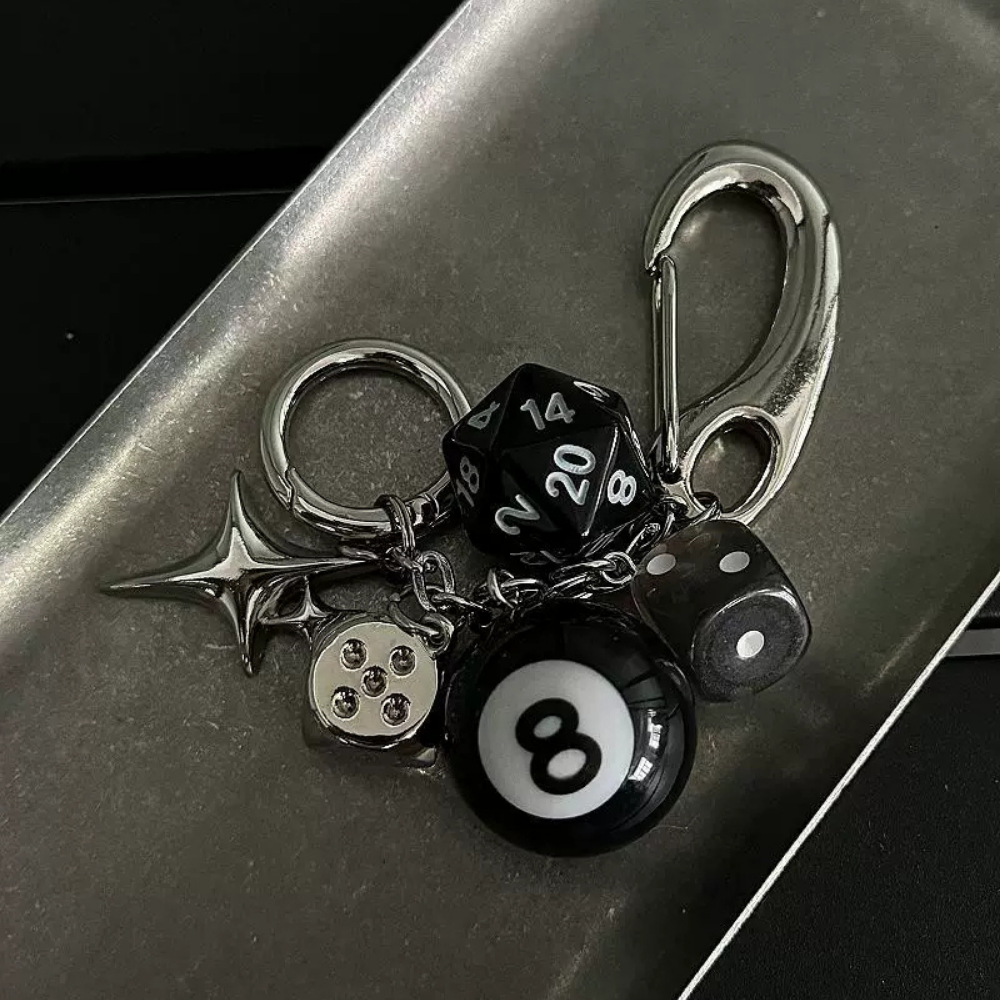 Billiard Dice Bag Charm