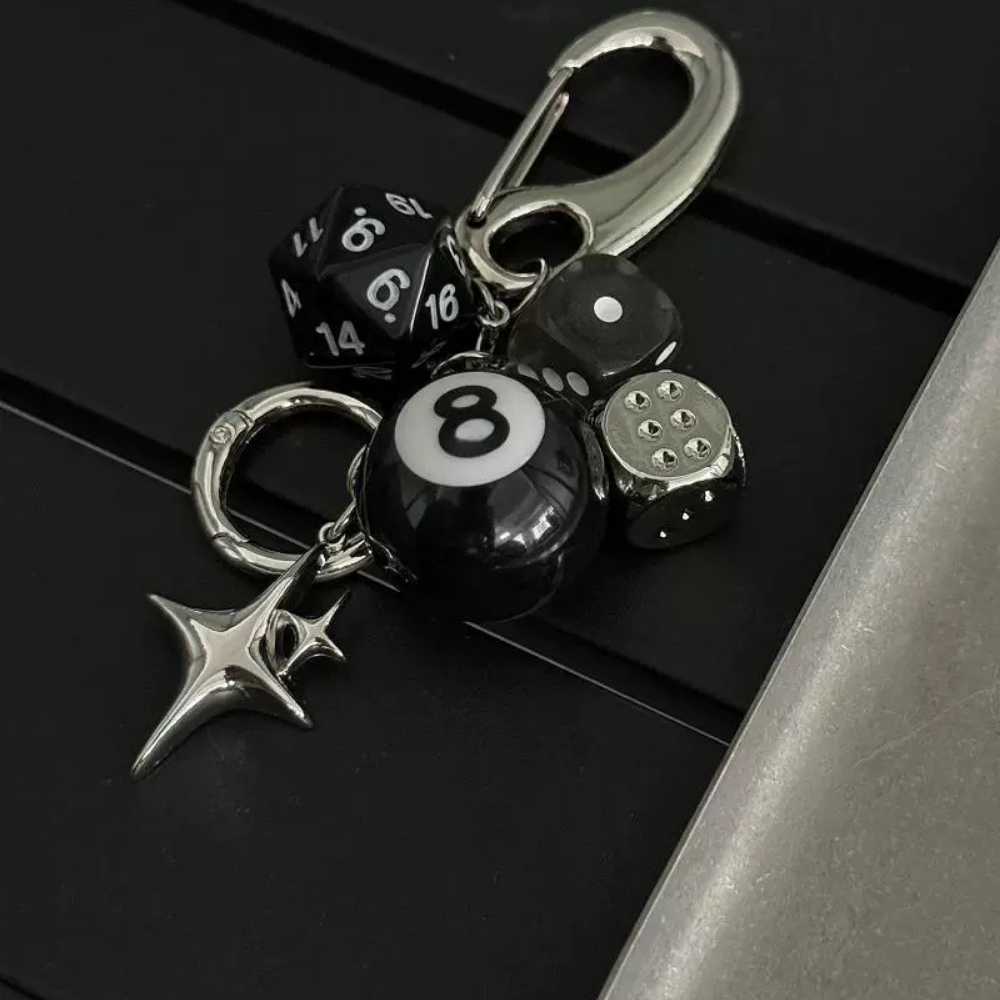 Billiard Dice Bag Charm