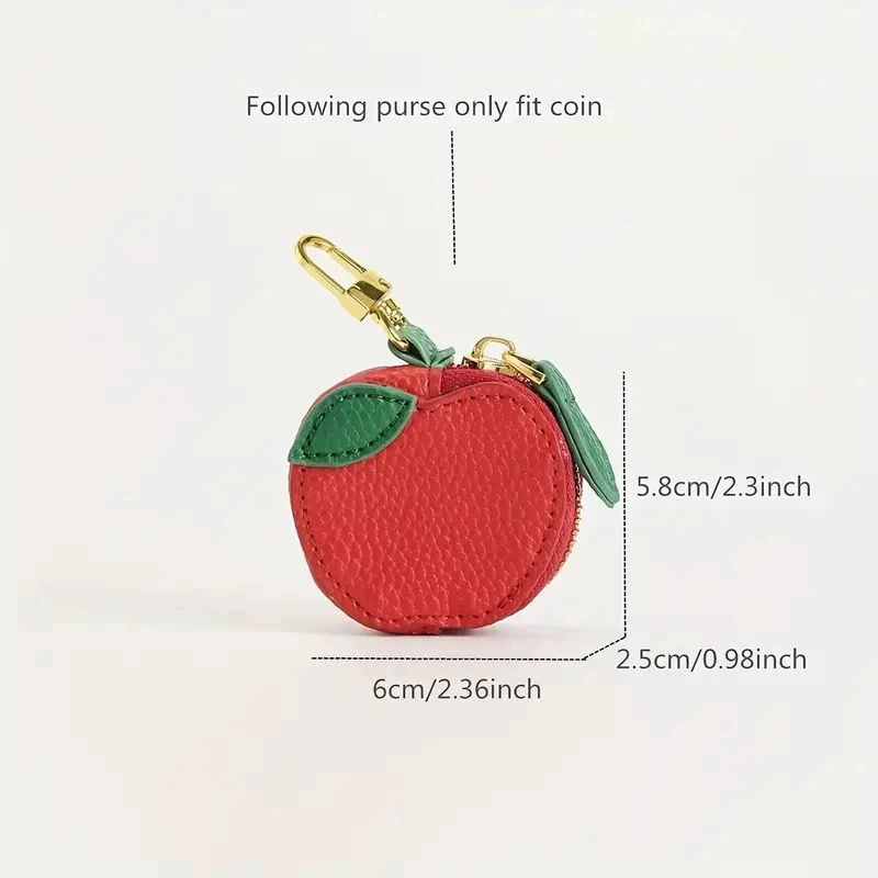 Leather Fruits Bag Charm