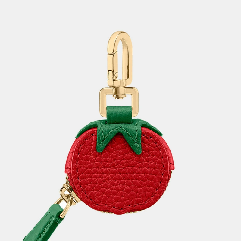Leather Fruits Bag Charm