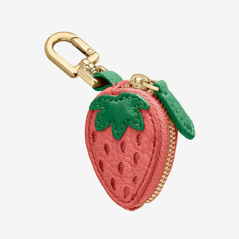 Leather Fruits Bag Charm