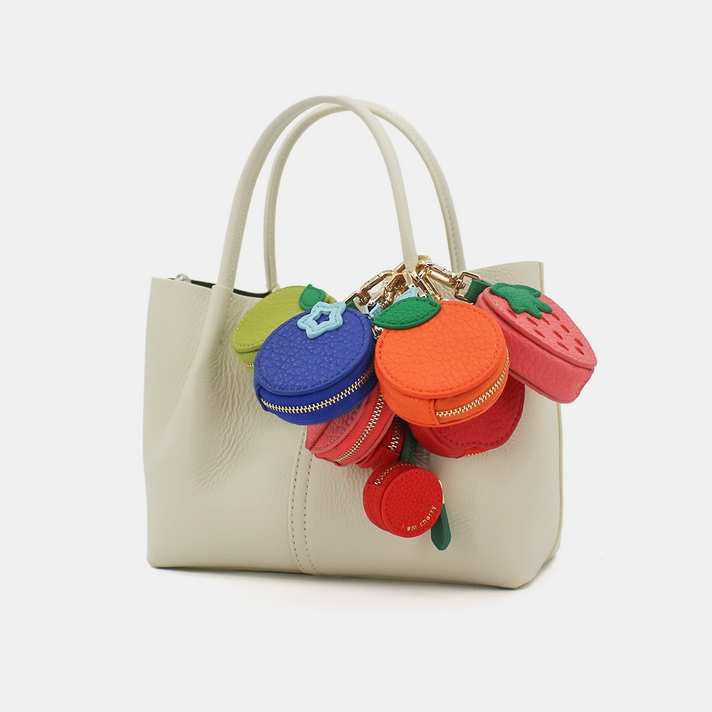 Leather Fruits Bag Charm