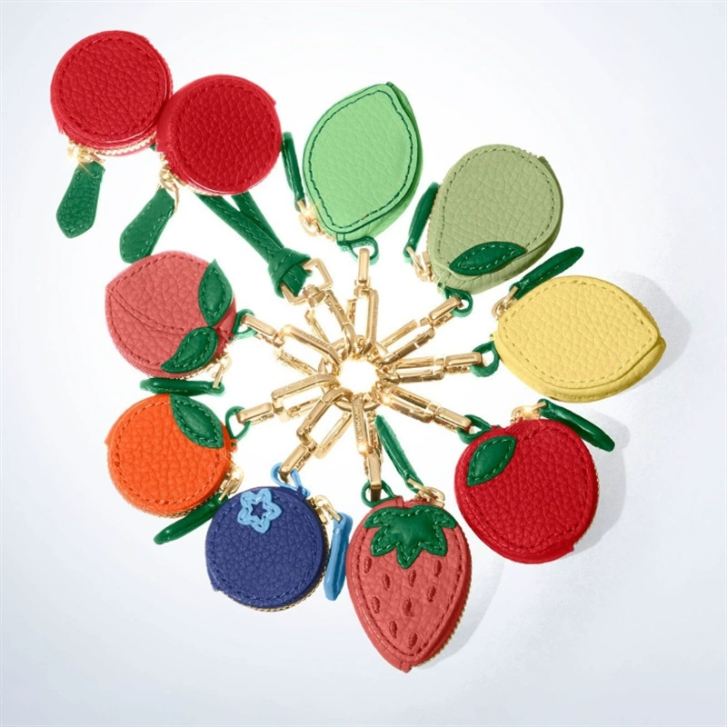 Leather Fruits Bag Charm