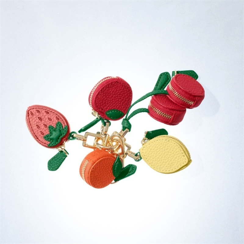 Leather Fruits Bag Charm