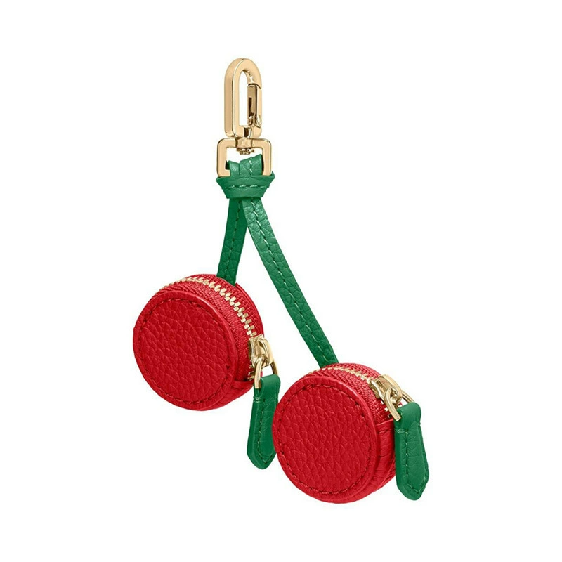Leather Fruits Bag Charm