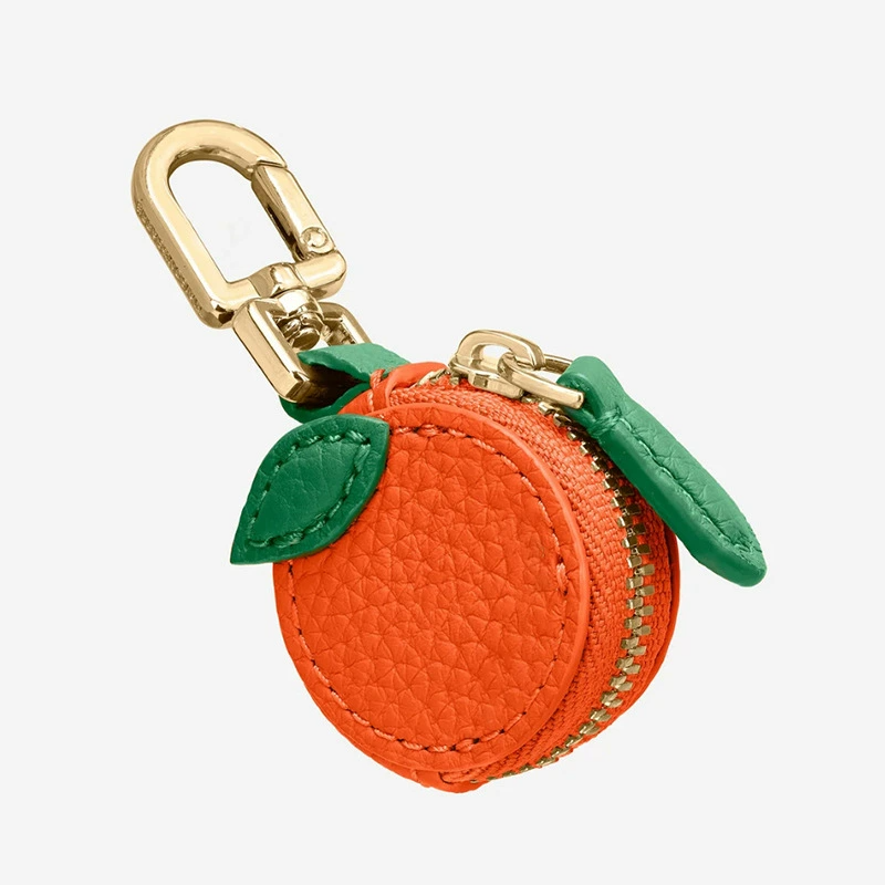 Leather Fruits Bag Charm