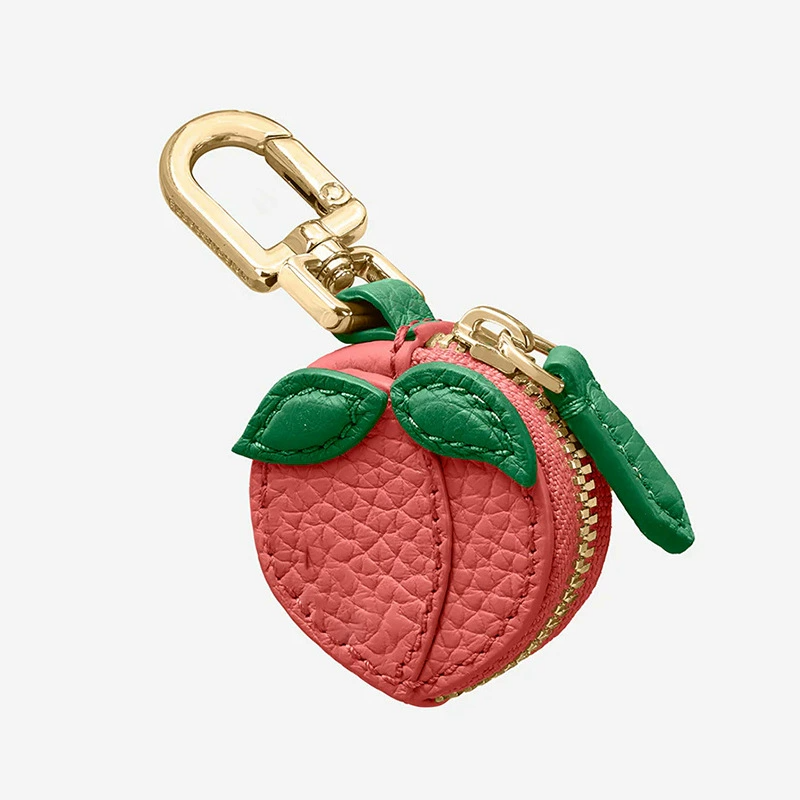 Leather Fruits Bag Charm