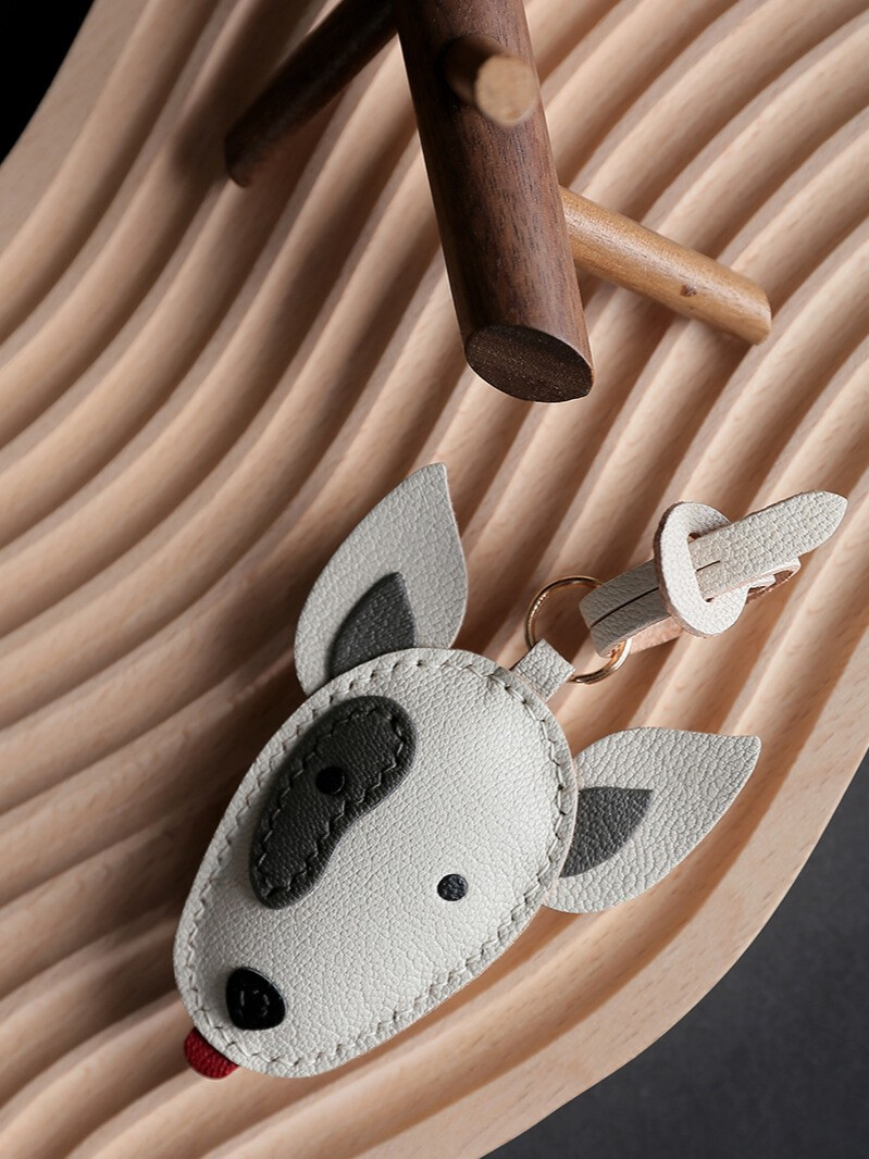 Handmade Bull Terrier Bag Charm