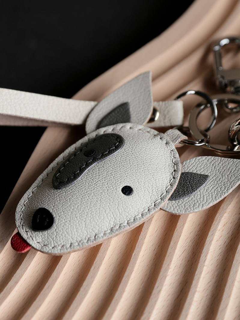 Handmade Bull Terrier Bag Charm