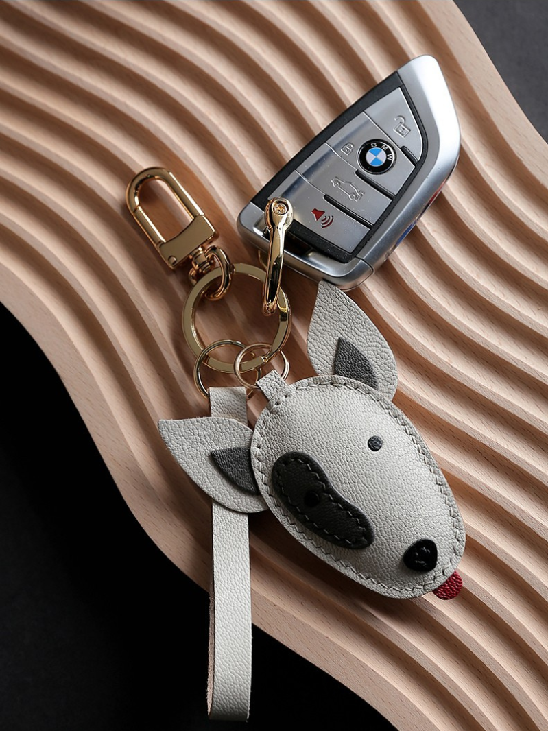 Handmade Bull Terrier Bag Charm