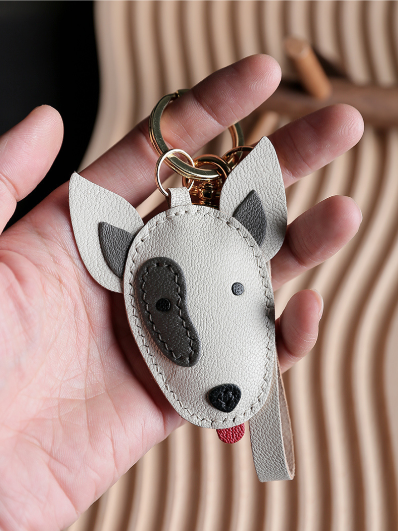 Handmade Bull Terrier Bag Charm