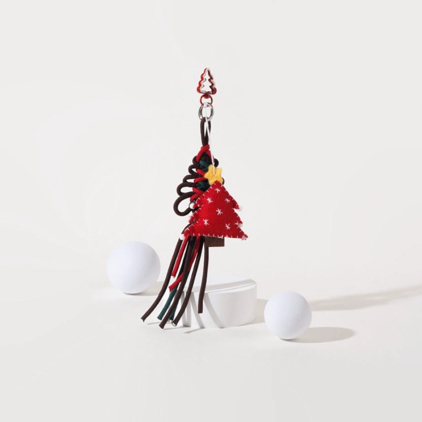 Christmas Braided Strap Bag Charms