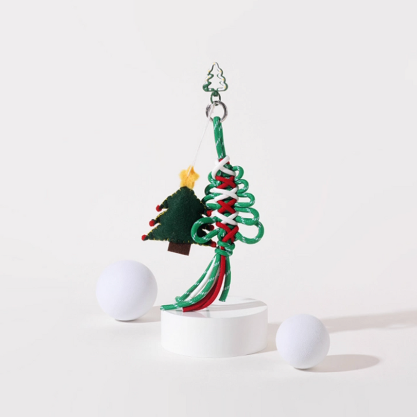 Christmas Braided Strap Bag Charms