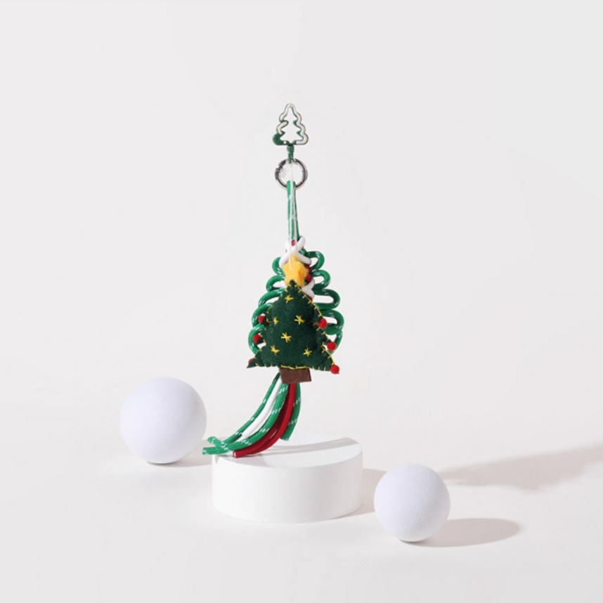 Christmas Braided Strap Bag Charms