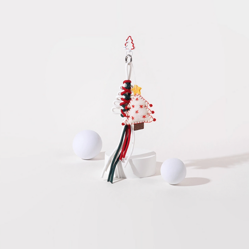 Christmas Braided Strap Bag Charms