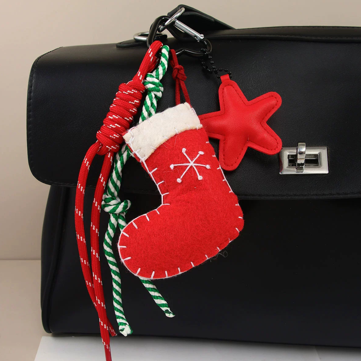 Christmas Felt Stocking Bag Charms