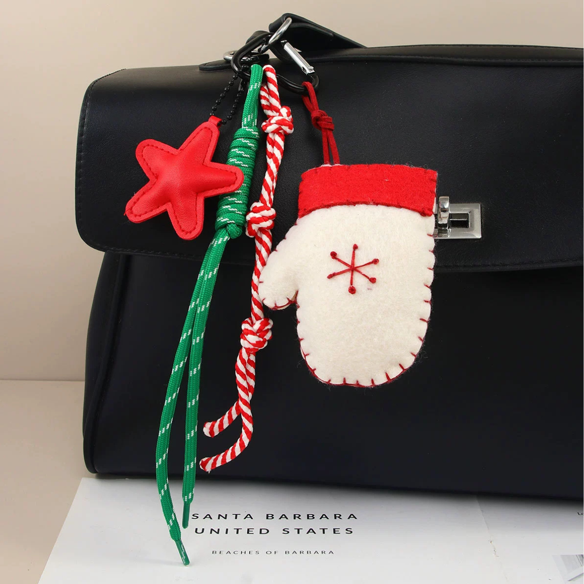 Christmas Felt Stocking Bag Charms