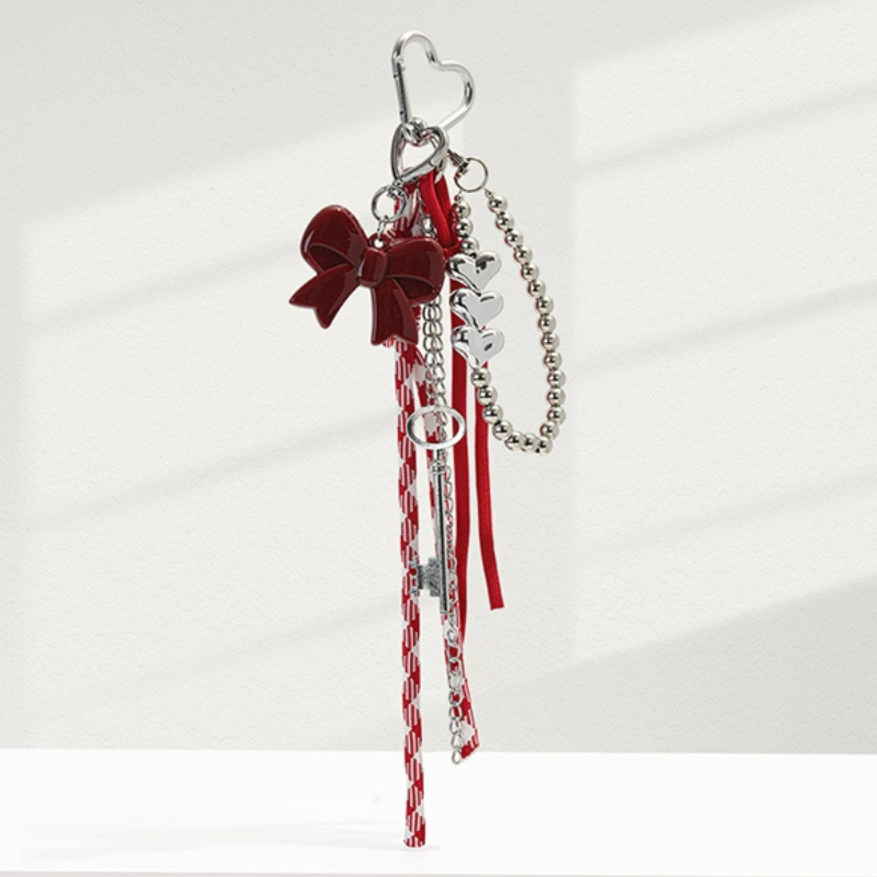 Christmas Festive Bow Bag Charms