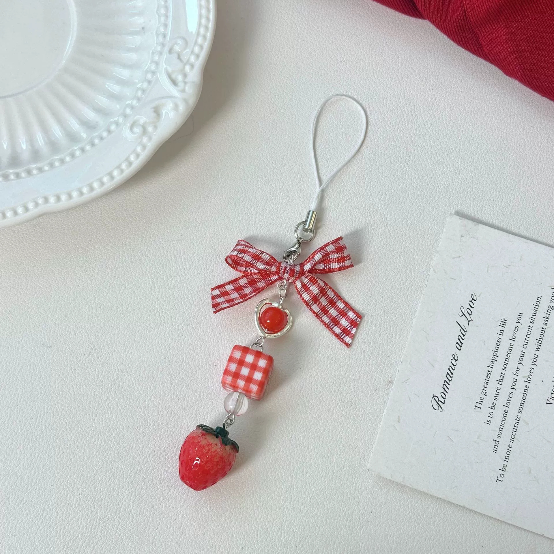 Christmas Strawberry Bag Charms