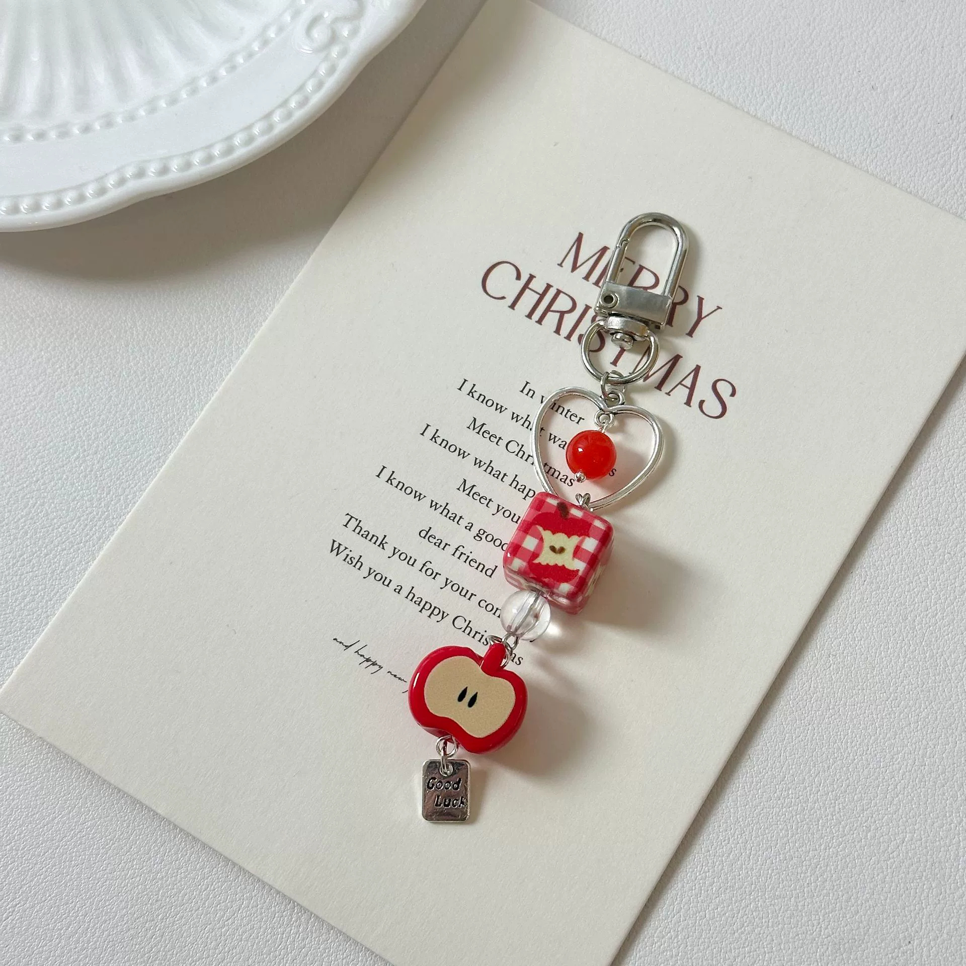 Christmas Strawberry Bag Charms