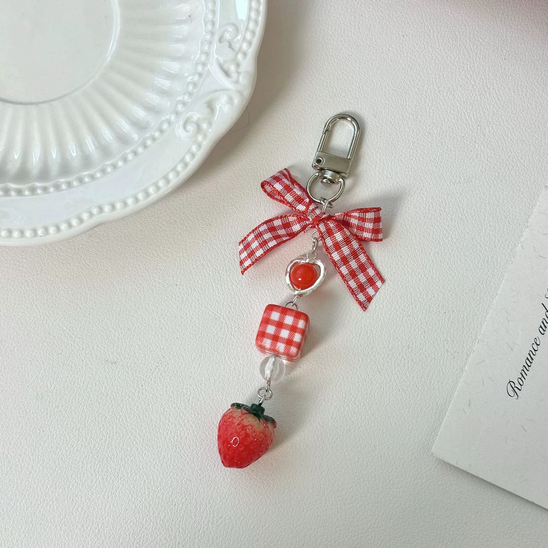 Christmas Strawberry Bag Charms