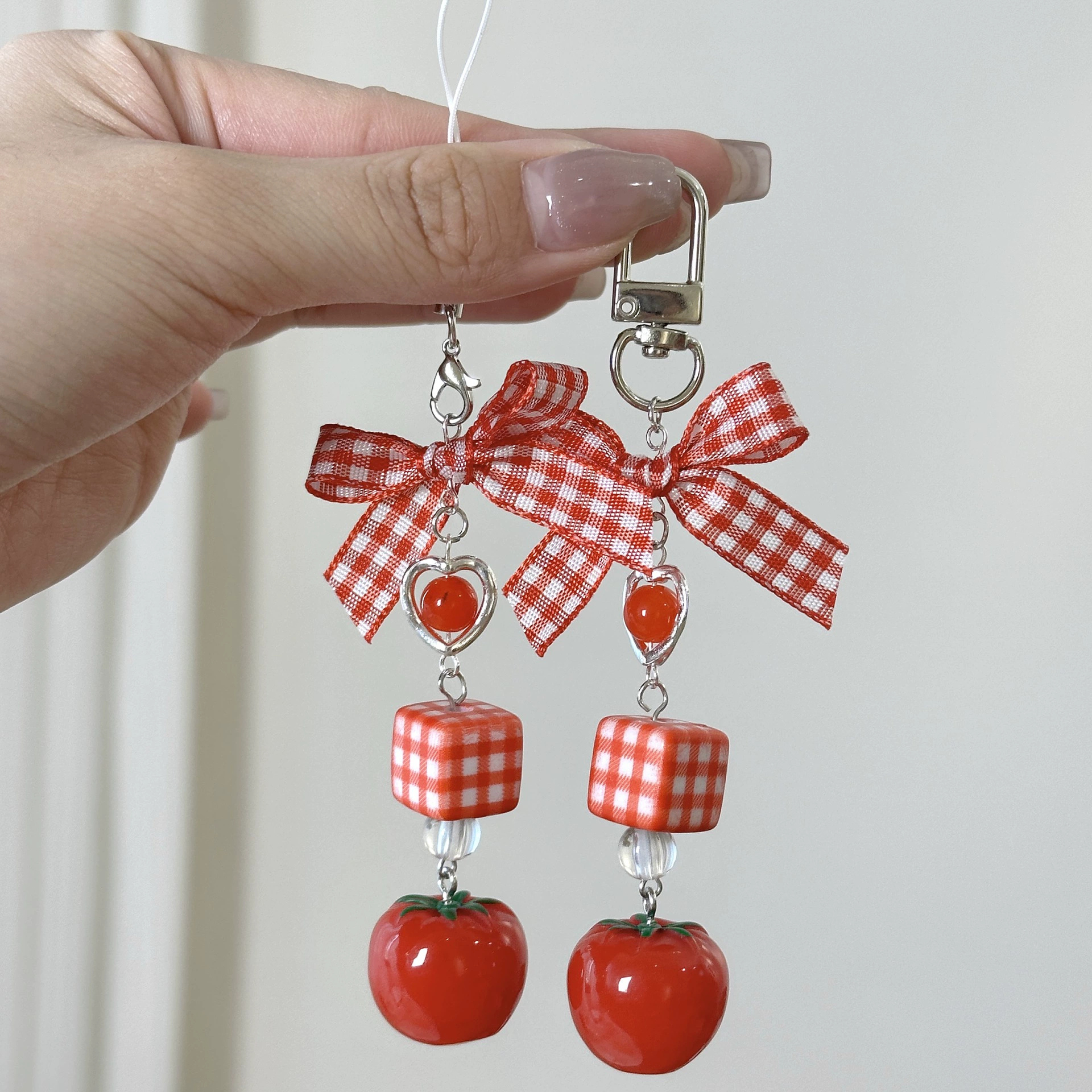Christmas Strawberry Bag Charms